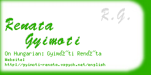 renata gyimoti business card